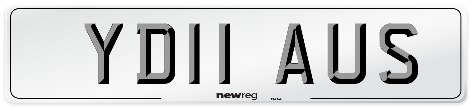 YD11 AUS Number Plate from New Reg